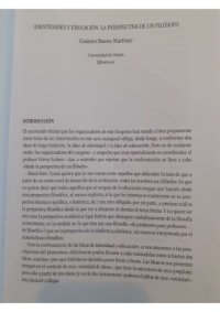 cover of the book Identidades y educación: la perspectiva de un filósofo