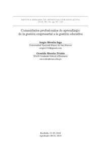 cover of the book Comunidades profesionales de aprendizaje: De la gestión empresarial a la gestión educativa