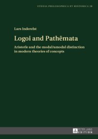 cover of the book Logoi and Pathêmata: Aristotle and the Modal/Amodal Distinction in Modern Theories of Concepts