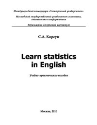 cover of the book Learn statistics in English,