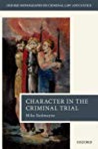 cover of the book Character Evidence in the Criminal Trial