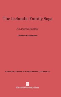 cover of the book The Icelandic Family Saga: An Analytic Reading