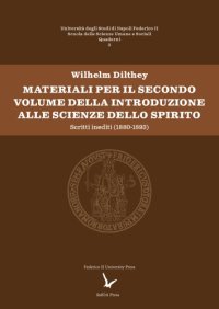 cover of the book Materiali per il secondo volume della Introduzione alle scienze dello spirito