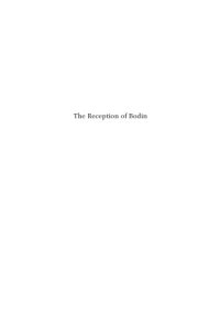 cover of the book The Reception of Bodin