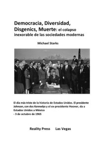 cover of the book Democracia, Diversidad, Disgenics, Muerte: el colapso inexorable de las sociedades modernas