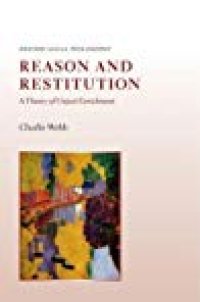 cover of the book Reason and Restitution: A Theory of Unjust Enrichment