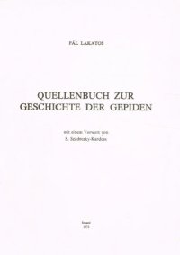 cover of the book Quellenbuch zur Geschichte der Gepiden