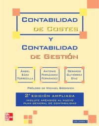 cover of the book Contabilidad de costes y contabilidad de gestión