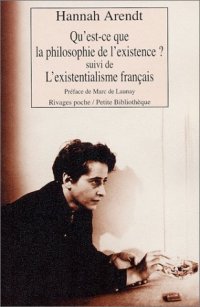 cover of the book Qu’est-ce que La philosophie de l’existence ?