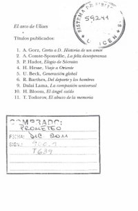 cover of the book Los abusos de la memoria