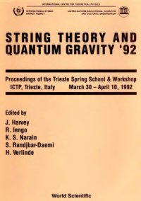 cover of the book String Theory and Quantum Gravity  ’92. Spring School Workshop.