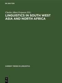 cover of the book Linguistics in South West Asia and North Africa