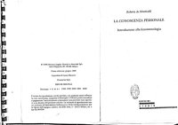 cover of the book La conoscenza personale. Introduzione alla fenomenologia