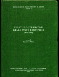 cover of the book Legati e governatori dello Stato pontificio (1550-1809)