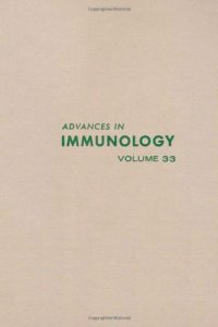 cover of the book Advances in Immunology, Vol. 33