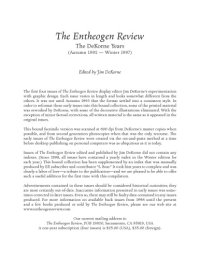 cover of the book The Entheogen Review - 1992-2008