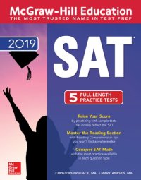 cover of the book McGraw-Hill Education SAT, 2019 edition