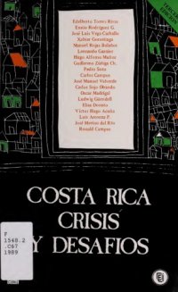 cover of the book Costa Rica: crisis y desafíos