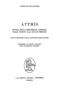 cover of the book Atthís: Storia della Repubblica ateniese dalle origini all’età di Pericle