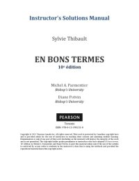 cover of the book Solution Manual En Bons Termes