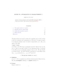 cover of the book Notes to u-invariants in Characteristic 2