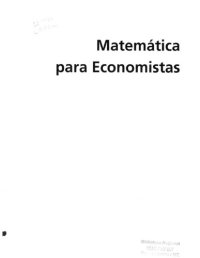 cover of the book Matemática para Economistas