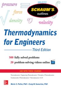 cover of the book Schaum’s Outline of Thermodynamics