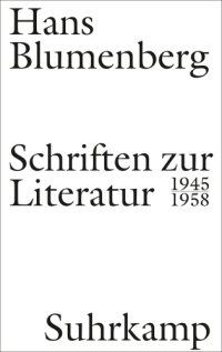 cover of the book Schriften zur Literatur 1945-1958