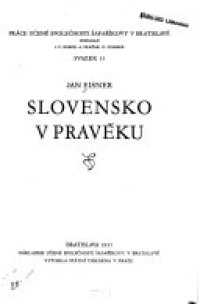 cover of the book Slovensko v pravěku