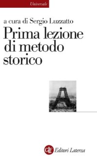 cover of the book Prima lezione di metodo storico