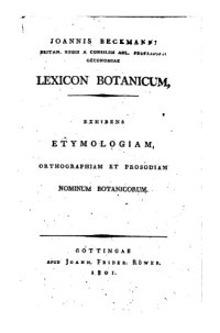 cover of the book Lexicon botanicum