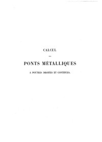 cover of the book Calcul des ponts metalliques