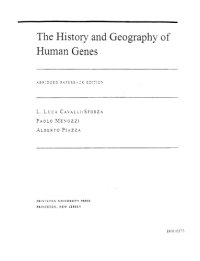 cover of the book History and Geography of Human Genes