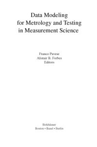 cover of the book Advances in Data Modeling for Measurements in the Metrology and Testing Fields