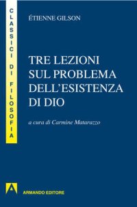 cover of the book Tre lezioni sul problema dell’esistenza di Dio