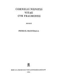 cover of the book Cornelii Nepotis Vitae cum fragmentis