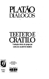 cover of the book Teeteto · Crátilo