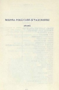 cover of the book Mihnea Voda care-si taie boierii