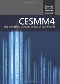 cover of the book CESMM4: Civil Engineering Standard of Method and Measurement