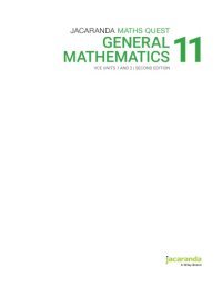 cover of the book Jacaranda Maths Quest General Mathematics 11 VCE Units 1&2