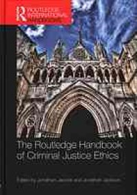 cover of the book The Routledge handbook of criminal justice ethics