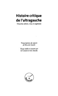 cover of the book Histoire critique de l’ultragauche