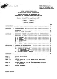 cover of the book Meeting of a group of experts for the unification of alphabets of national languages. Bamako, Mali, 28 February-5 March 1966. Final report