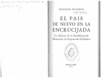 cover of the book El país de nuevo en la encrucijada. La Falacia de la Estabilización Monetaria sin Expansión Económica