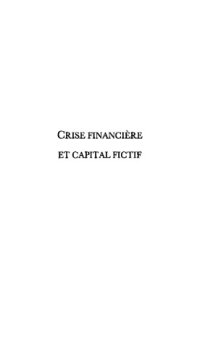 cover of the book Crise financière et capital fictif