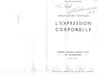 cover of the book Aspects d’une technique: l’expression corporelle