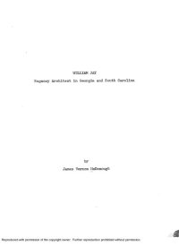 cover of the book WILLIAM JAY - REGENCY ARCHITECT IN GEORGIA AND SOUTH CAROLINA