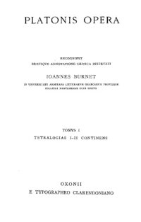 cover of the book Platonis Opera