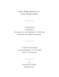 cover of the book Navajo-federal relations as a social-cultural problem