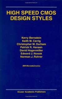 cover of the book High Speed Cmos Design Styles